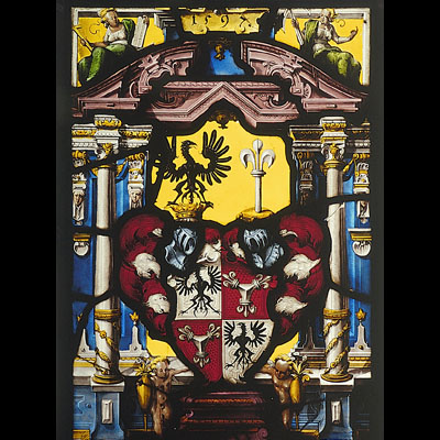 COLLECTION OF RENAISSANCE AND BAROQUE STAINED GLASS FROM THE DEPOT OF THE STATE CHATEAU NÁCHOD, RESTORED 2001/2002