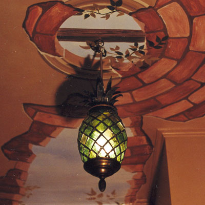 CEILING TIFFANY LIGHT „PINEAPPLE“, ARTIST: RADEK PÁNÍK, 2003