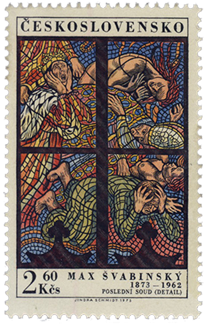 STÉ VÝROČÍ NAROZENÍ MAXE ŠVABINSKÉHO, ČESKOSLOVENSKÁ POŠTA, 1973